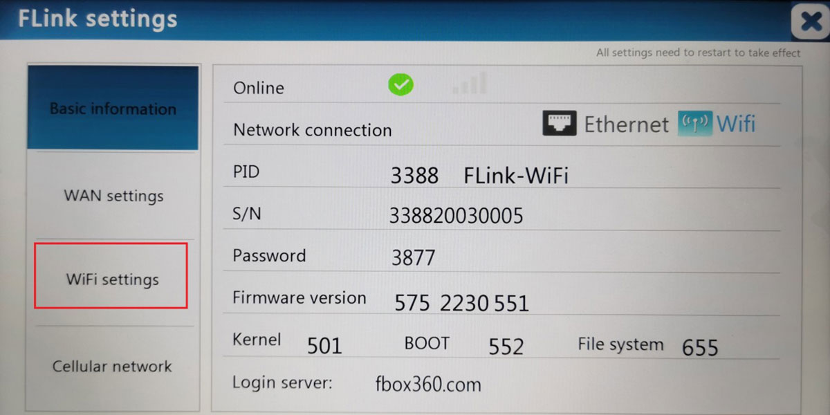 Flink-WiFi admite monitoreo y operación remotos.