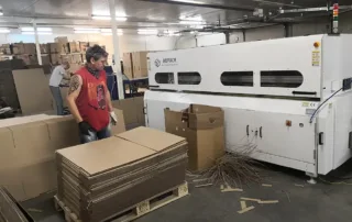 Máquina de cajas bajo demanda