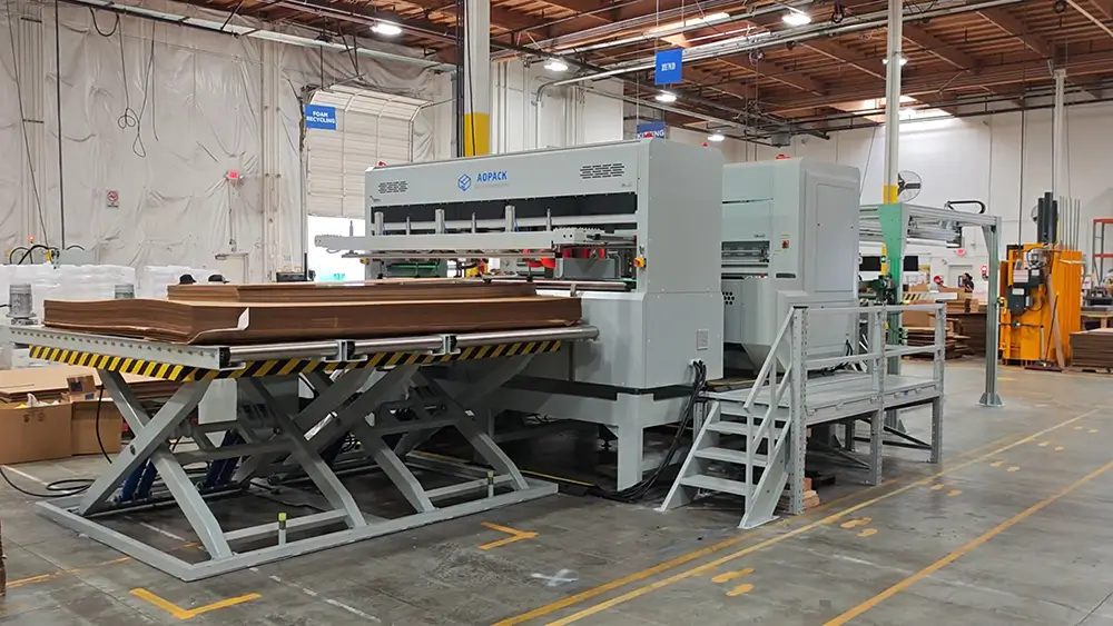 NEFAB-Packaging-USA-factory-Auto-Feeding-Auto-Stacking-System
