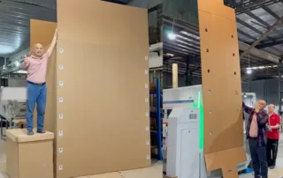 Producción de cajas grandes