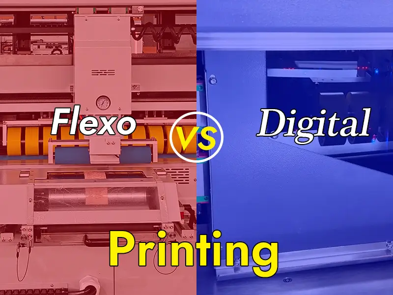Impresión digital frente a impresión flexográfica para cajas de cartón corrugado