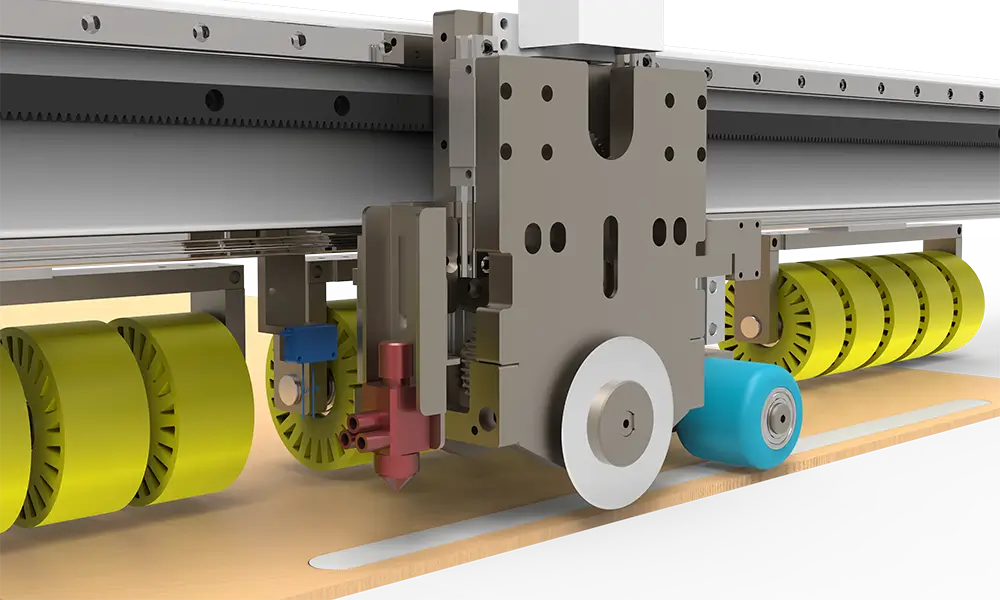 Función de encolado en línea de la máquina para fabricar cajas Función de encolado en línea de la máquina para fabricar cajas