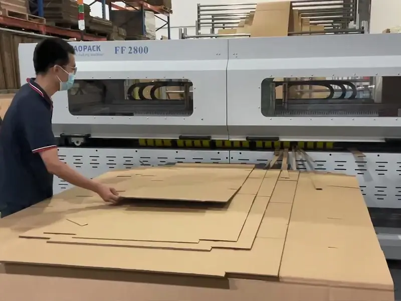 aopack maquina para fabricar cajas caso de cliente